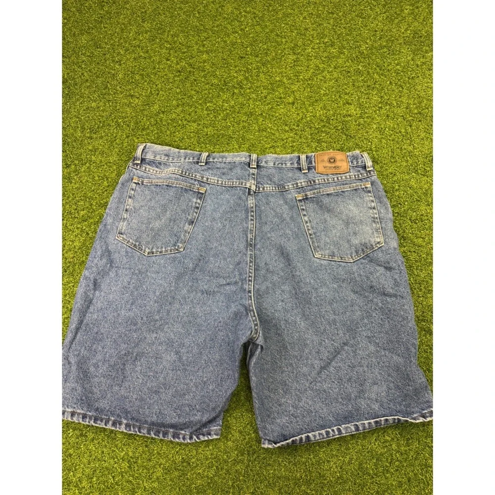 Y2K Wrangler Authentic Baggy Jeans Shorts Blue Denim Mens‎ Size 44 606W1DH